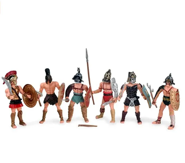 Promotie Leger Krijgers Rome Rijk Gladiator Soldaten Romeinse Speelgoed Soldaten Action Figure Speelgoed Pvc Plastic Aangepaste Hot Speelgoed