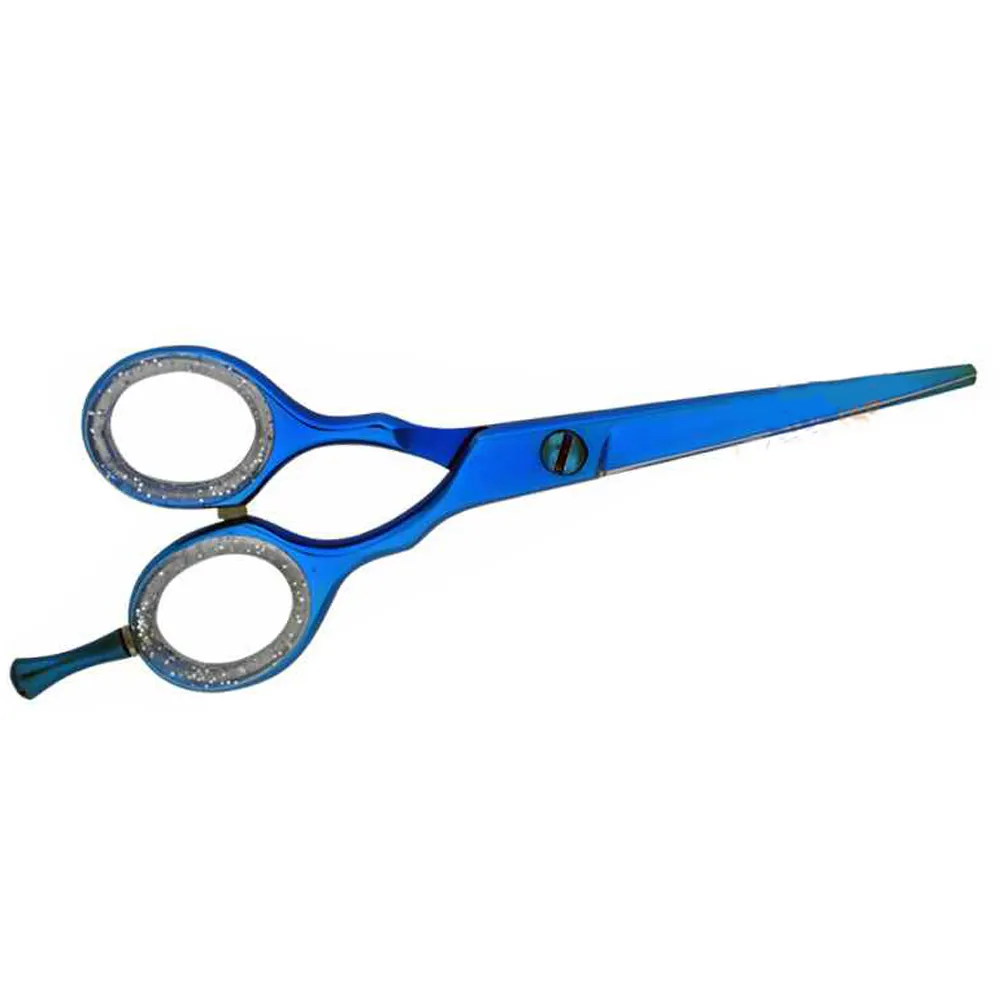 Titanium Blue Barber Scissors High Grade Workmanship Barber Scissors Professional Best Barber Beauty Scissors for salons