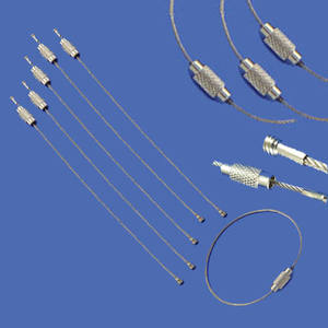 Inoxidable SUS304 Alambre de acero llavero etiqueta correa de bucle 15cm - Product Image 1