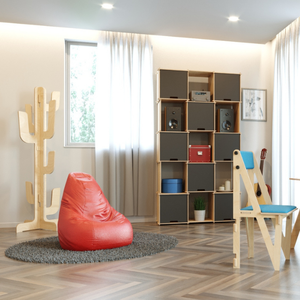 Espositore per abbigliamento appendiabiti in legno ad incastro originale Made in Italy per il commercio all'ingrosso - Product Image 2