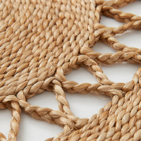 Tapis rond en Jute tricoté, tapis en paille Unique, vente en gros au Vietnam,