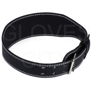 Genuino 4 pulgadas de ancho de cuero de vaca ajustable gimnasio levantamiento de pesas cinturón personalizado doble punta espalda soporte cuerpo construcción cintura - Product Image 2