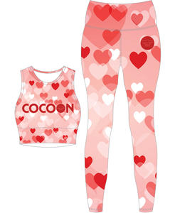 ชุดบราและกางเกง2ชิ้นสำหรับผู้หญิง,ชุดโยคะฟิตเนสเล่นกีฬาออกกำลังกาย - Product Image 4