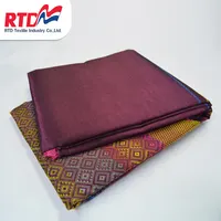 RTD tessuto tradizionale tailandese 100% poliestere per abbigliamento e abbigliamento-rosa caldo RD 1334