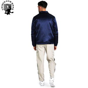 <b>Lightweight</b> <b>Men's</b> Custom Made High Quality 100% Polyester Breathable Waterproof Windproof <b>Casual</b> Flight Satin <b>Jackets</b> Wholesale - Product Image 2