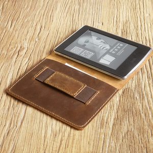 Étui de protection pour Kindle Paperwhite 10, 11 génération, housse en cuir véritable de cheval fou, Vintage - Product Image 5