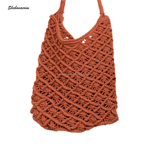 กระเป๋าถือ Macrame,กระเป๋าช้อปปิ้งสะพายไหล่กระเป๋าชายหาด - Product Image 1