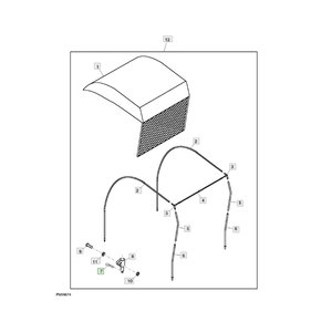 Tractor Snap Ring R46528 Pieza de repuesto OEM genuina para equipos JD y maquinaria agrícola - Product Image 5