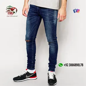 wholesale cotton soft anti-static jeans men New design made in pakistan
