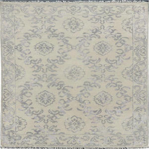 Alfombra Mediterránea Abstracta de Lana 100% Anudada a Mano MASTER ARTS, de Pelo Alto, Lavable, Antideslizante y de Grosor Fino para Hogar u Oficina - Product Image 6