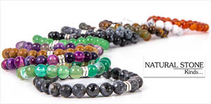 Pulsera de cuentas de aventurina de piedra natural - Product Image 2