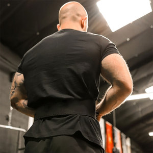 Ceintures de soutien du dos avec leviers personnalisés, sangle noire de levage de poids pour gymnastique et Fitness, tapis - Product Image 3