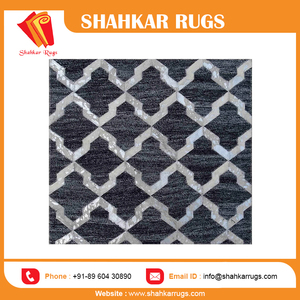 Alfombras de piel lavables con forma personalizada, color blanco y negro, alta calidad, precio al por mayor, gran oferta - Product Image 3