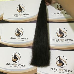 Super doble dibujado recto pelo humano paquetes de pelo más largo Ratio 90% negro y marrón Color Natural - Product Image 5