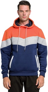 100% Cotton <b>Fleece</b> <b>Hoodie</b> for Men Long Sleeves Breathable Sustainable Anti-Shrink Eco-Friendly Solid Red Plus Size Regular - Product Image 3