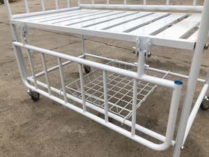 YKB005-Y6 <strong>Hospital</strong> Portable Steel <strong>Infant</strong> Cribs Baby Cot <strong>Bed</strong> With Wheels - Product Image 5