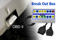 Caja de Conexión OBD II Profesional para Automóviles, Conector de Diagnóstico Automotriz y Detector de Protocolo, Lector de Códigos