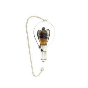 En gros Multi Fluorite Ange Pendule Amour Divin Énergie Haute Poli Arc-En-Ciel Guérison Cristal Guidance Spirituelle Décor À La Maison - Product Image 1