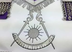 Tablier de maître maçon international fait à la main Tablier maçonnique en cuir brodé Blue Lodge avec fonction magnétique - Product Image 4