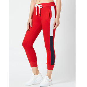 Meilleures ventes de pantalons de jogging et de sweat de marque personnalisée pour femmes au prix de gros de couleur rouge - Product Image 2