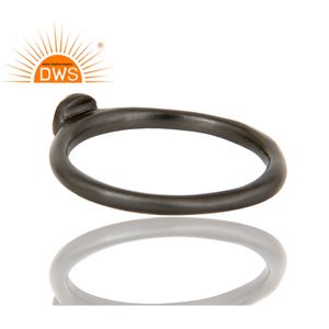 Bague en pierre précieuse topaze naturelle blanche, argent Sterling anodisé, Simple, fait à la main, vente en gros, offre spéciale - Product Image 3