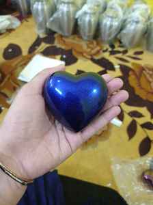 Souvenir de cœur en laiton gravé en forme de cœur, urne de crémation, fournitures commémoratives, cuivworld inde - Product Image 4