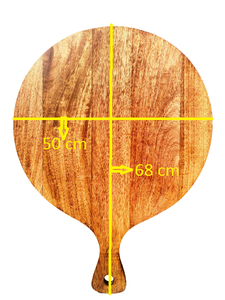 Planche à découper en bois de manga, cuisine ronde, épaisse et résistante, planche à découper en bois - Product Image 6