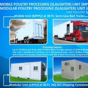 MODULAR de procesado de aves de corral (sacrificio) unidad (CPPU) - Product Image 1