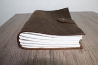 Diario de cuero Cuaderno de escritura recargable-Cuaderno de viajero