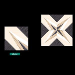 กระเบื้องปูพื้นพอร์ซเลนขัดเงาพื้นผิวไม้ออกแบบสําหรับใช้ในล็อบบี้ขนาด 40x40 ซม - Product Image 2