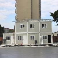 Maison préfabriquée à bas prix, conteneur, maisons préfabriquées en acier, maisons préfabriquées à deux étages, Afrique du Sud