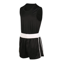 Gilet et short d'uniforme de boxe professionnel unisexe Polyester/Satin matériel confortable Durable meilleure qualité