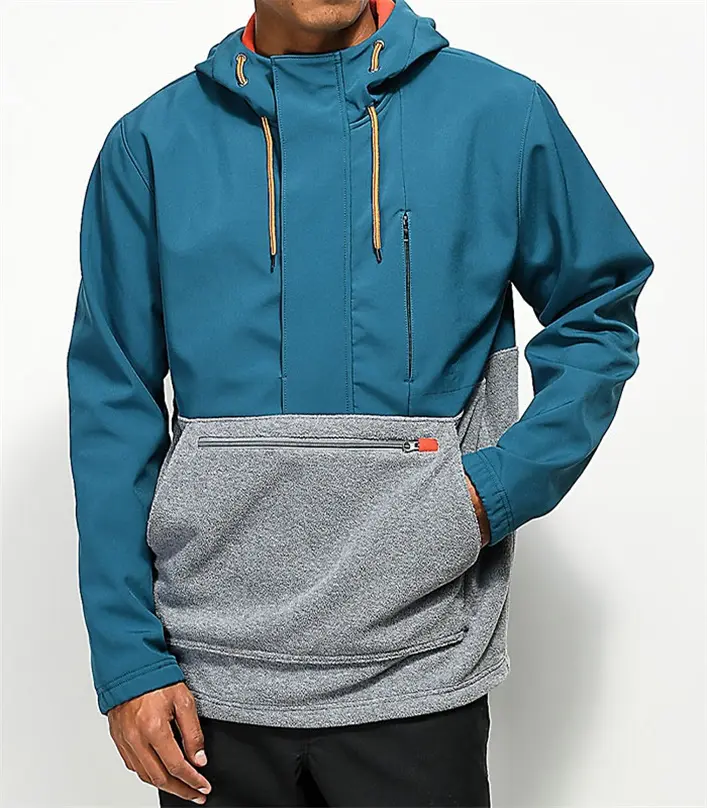 Factory Wholesale Latest Winter Color Anorak Windbreaker Fleece Waterproof Hood Anorak Jacket mens