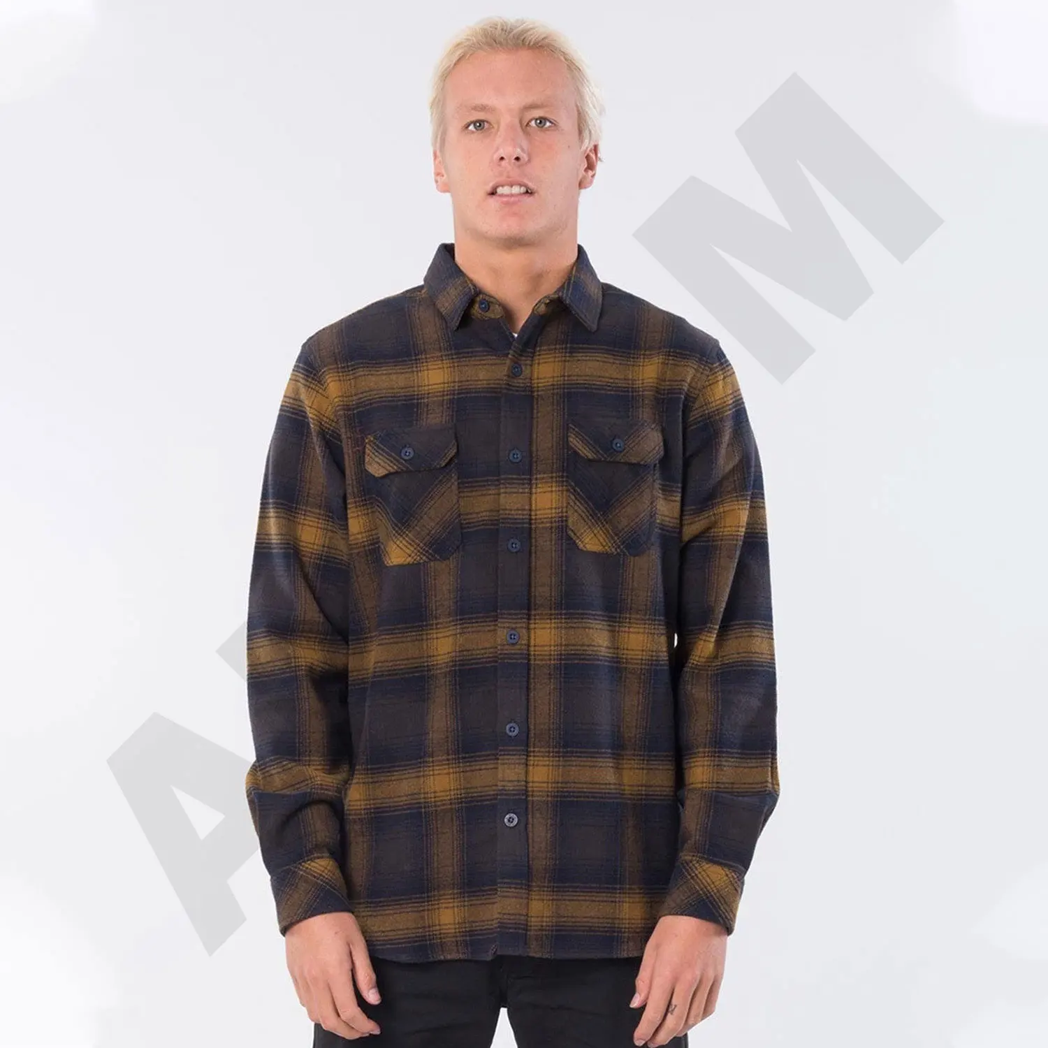 Color Block Patchwork Turn-down Collar Men's Shirt Flannel Plaid Hip Hop Shirts Men High Street Check made By Antom enterprises