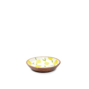 Enamel Printed Wood Bowl with mango Printed Color for Kitchen Accessories Home <b>Brown</b> <b>Box</b> Packing for Sale - Product Image 1