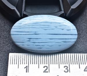 Ovalado azul ovalado, piedras preciosas personalizadas, forma y tamaño bien pulido, hechas a mano - Product Image 3