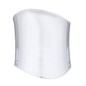 Plaine Argent Cylindre Cuff Anneau - Product Image 2