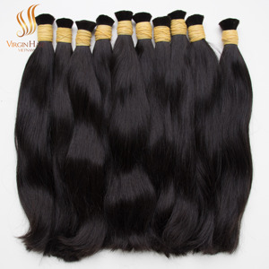 Extensiones de cabello humano virgen 100% al por mayor de fábrica, cabello Remy alineado con cutícula, grado 10A, máquina camboyana vietnamita, trama Doble - Product Image 1