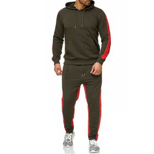 Survêtement de fitness unisexe en coton de haute qualité Survêtement de jogging grande taille pour hommes Broderie personnalisée Motif solide Logo imprimé personnalisé - Product Image 3