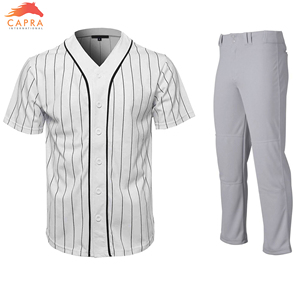 Uniforme de béisbol de alta calidad, ropa de béisbol transpirable Anti-UV con logotipo del equipo de sublimación - Product Image 4