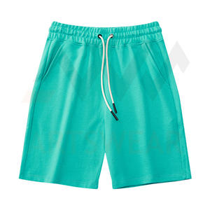 Short de sport de Fitness pour hommes, logo personnalisé imprimé, 100% coton, Sweat-shirt, vêtements d'été de haute qualité, vente en gros, nouvelle mode 2022 - Product Image 3