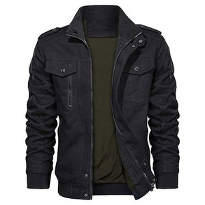 Leather Coats Loose Multifunction <b>Sunscreen</b> Casual Bomber Jacket Men - Product Image 4
