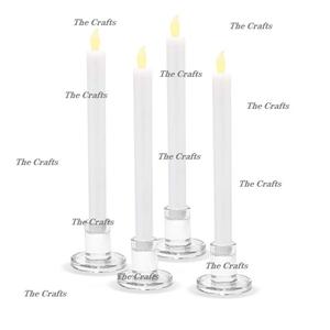 Ensemble de bougeoirs en acrylique de quatre tailles différentes avec bougeoir de la meilleure qualité pour un usage domestique - Product Image 1