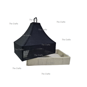 Vaisselle d'hôtel au design admirable Plateau de service en fer et jute Vaisselle de restaurant Plateau de service alimentaire - Product Image 3