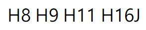 H8 / H9 / H11 / H16J