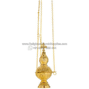 Encensoir Orthodoxe Plaqué Or en Laiton - 22243-1 - Product Image 2