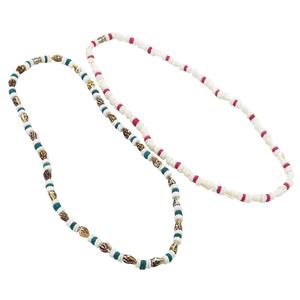 Della boemia Fatti <span class=keywords><strong>A</strong></span> Mano Puka Shell Collana di Tigre Naturale Bianco <span class=keywords><strong>Nassa</strong></span> Shell Collana di Conchiglie Collana Alla Moda - Product Image 1