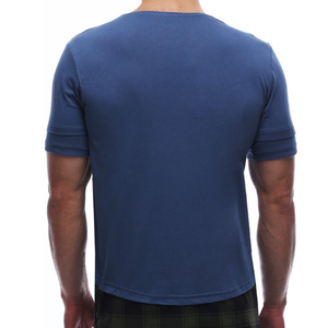 100% algodón, 150 gsm algodón de manga corta de cuello redondo de diseño del logotipo del oem de los hombres t camisa - Product Image 4