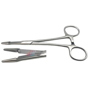 Zwo — porte-aiguille chirurgicales Olsen, en acier inoxydable, avec mâchoires dentelées, Instruments dentaires, pinces pour porte-aiguille, 6.5 pouces - Product Image 3