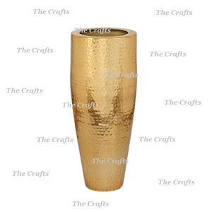 Bulk Aluminium Gold Color Flower Pot <b>Vase</b> <b>Set</b> Of Two Different Size Flower <b>Vase</b> For Wedding Decor Accessories - Product Image 6
